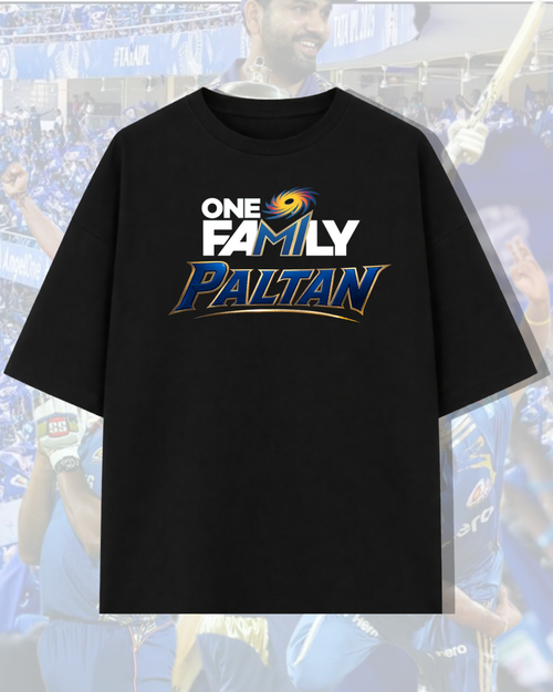 Mumbai Indians “One Family Paltan” Graphic T-Shirt - Outtiz