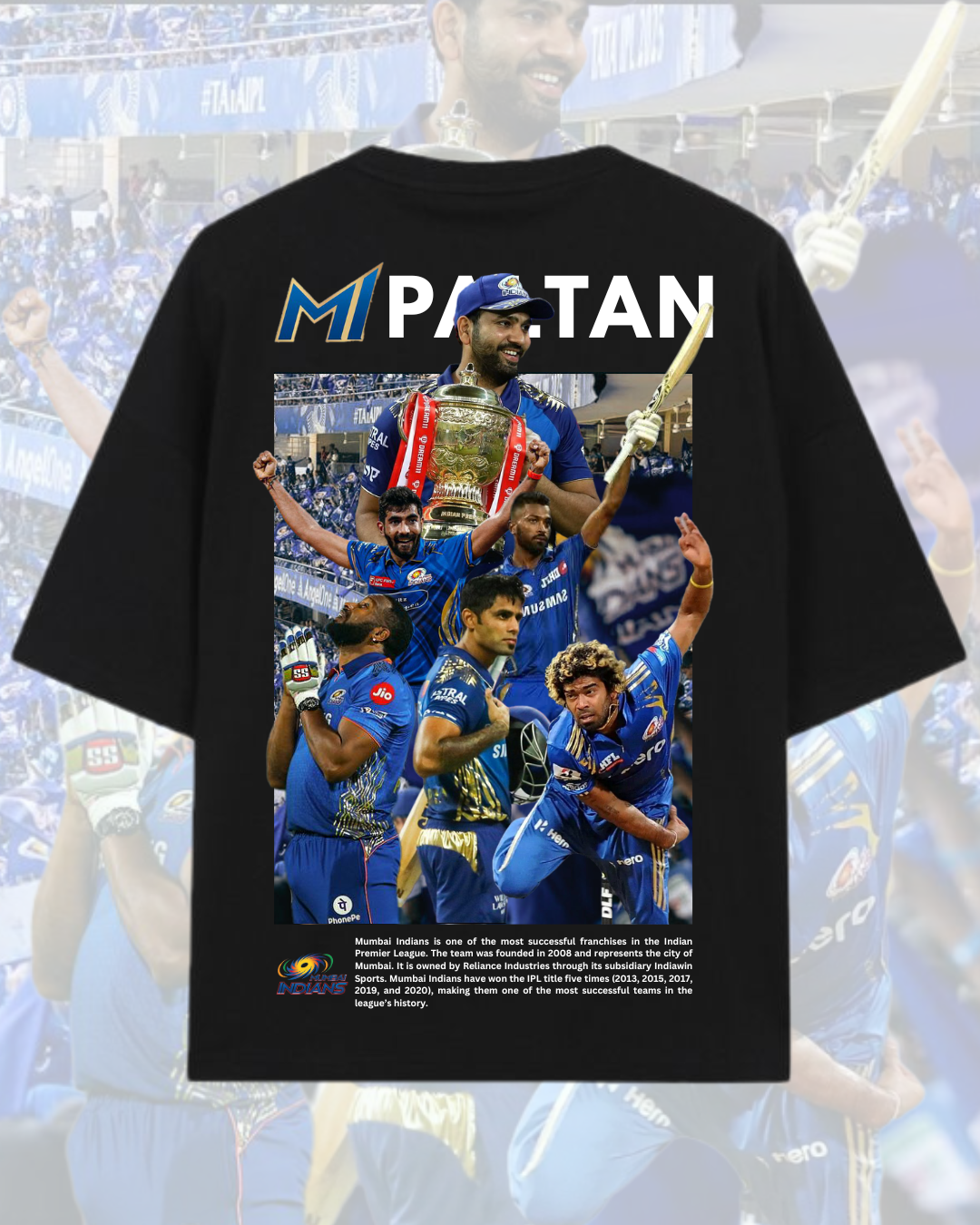 Mumbai Indians “One Family Paltan” Graphic T-Shirt - Outtiz